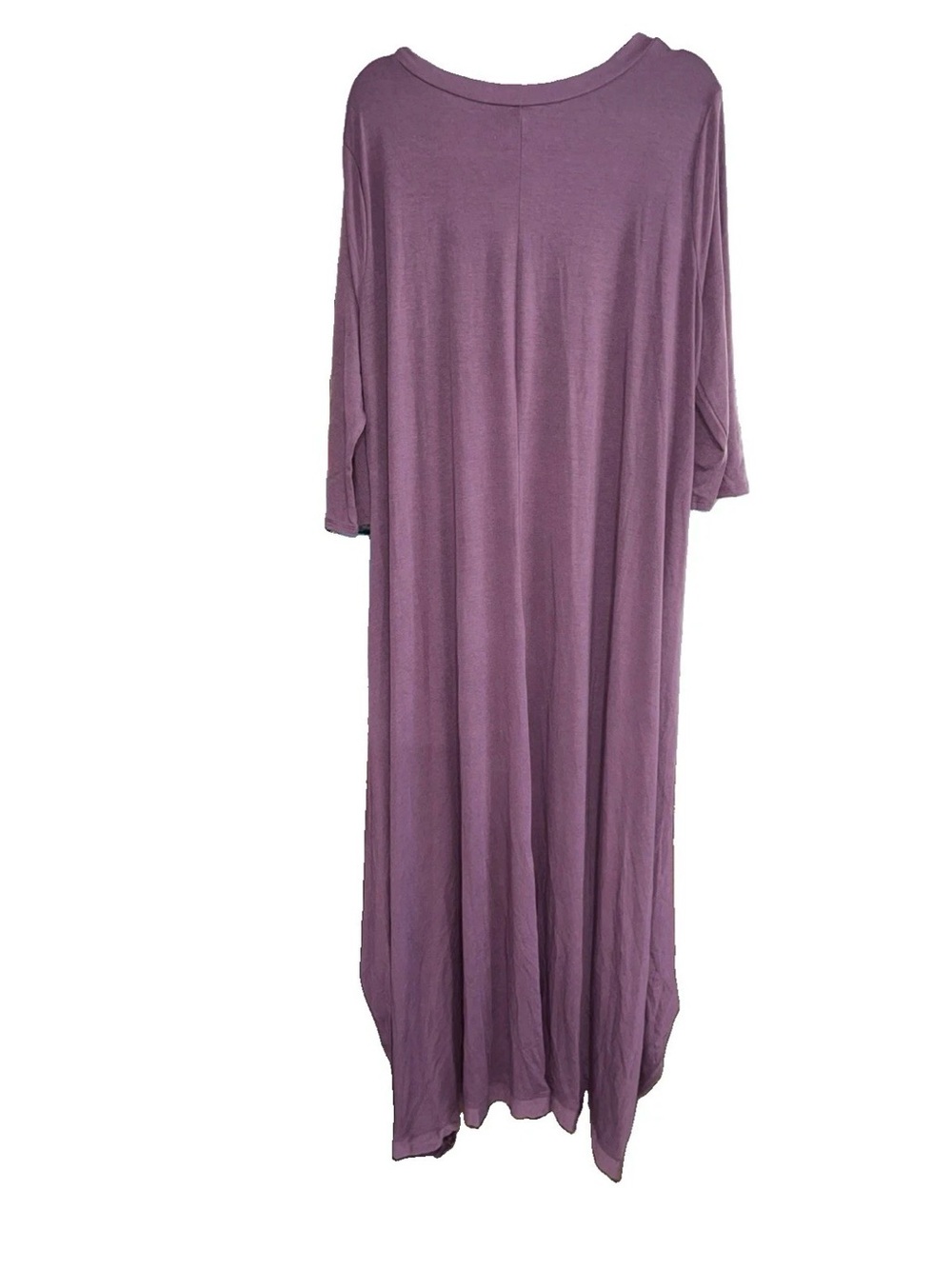 Zenana Outfitters Dusty Mauve Crewneck Tunic Top - Picture 2 of 7
